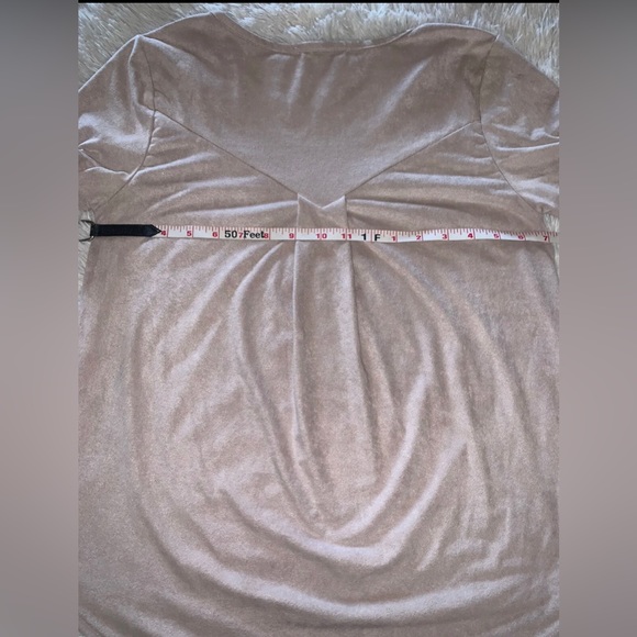 Moonchild Women’s Suede Sz M Blouse “Never perfect but always awesome” PreOwned - Picture 7 of 10